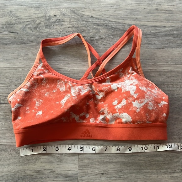 Adidas  orange strappy back bra size medium - Picture 4 of 8